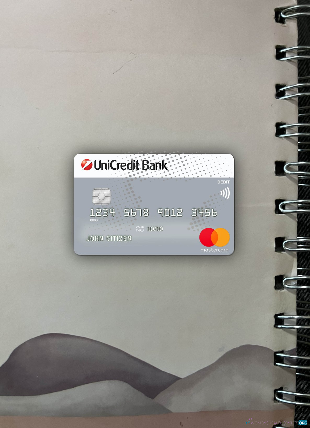 Download Germany UniCredit Bank MasterCard Credit Card photolook front Photoshop template